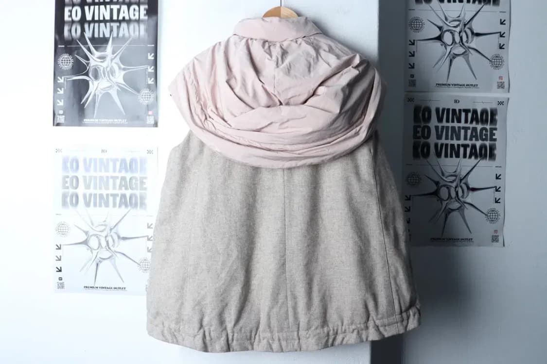 W(S-M) 질스튜어트 패딩 점퍼자켓 조끼 경량 핑크 울-16FF0 상품이미지6