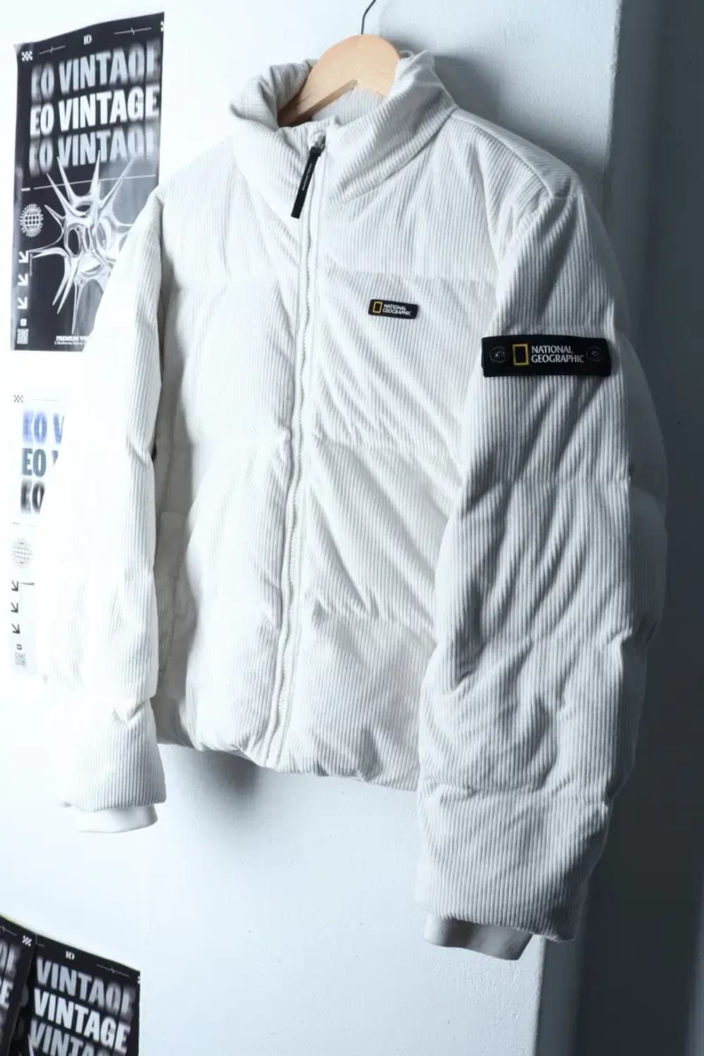 (S) 내셔널지오그래픽 패딩 점퍼자켓 코듀로이 부발루스 푸퍼-16FF1 상품이미지1