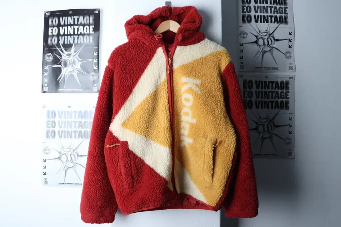 (S) 코닥 집업 바람막이 점퍼자켓 빅로고 레드 올드스쿨-16FF2 상품이미지2