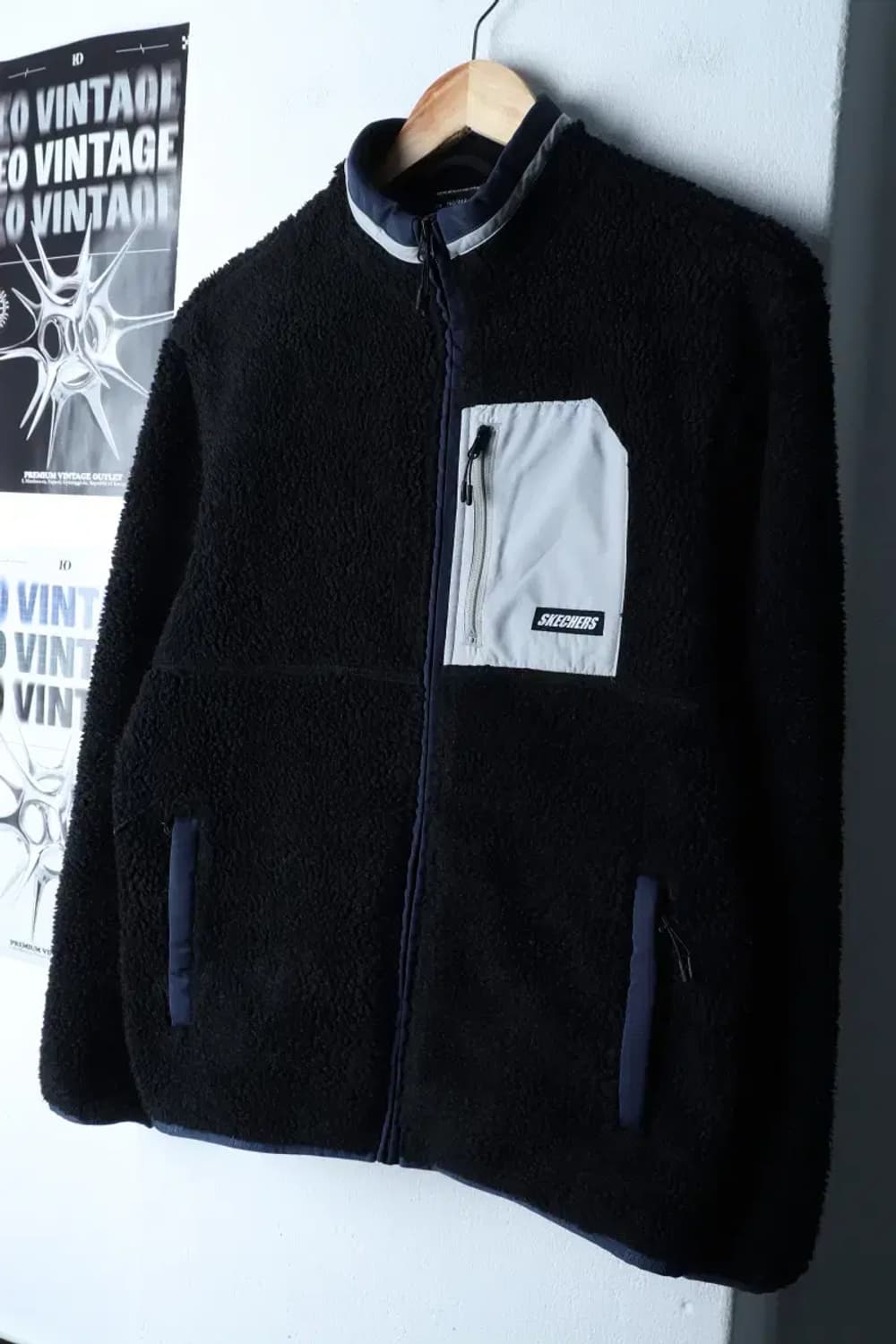 (S-M) 스케쳐스 집업 바람막이 점퍼자켓 후리스 플리스-16FF3 상품이미지1