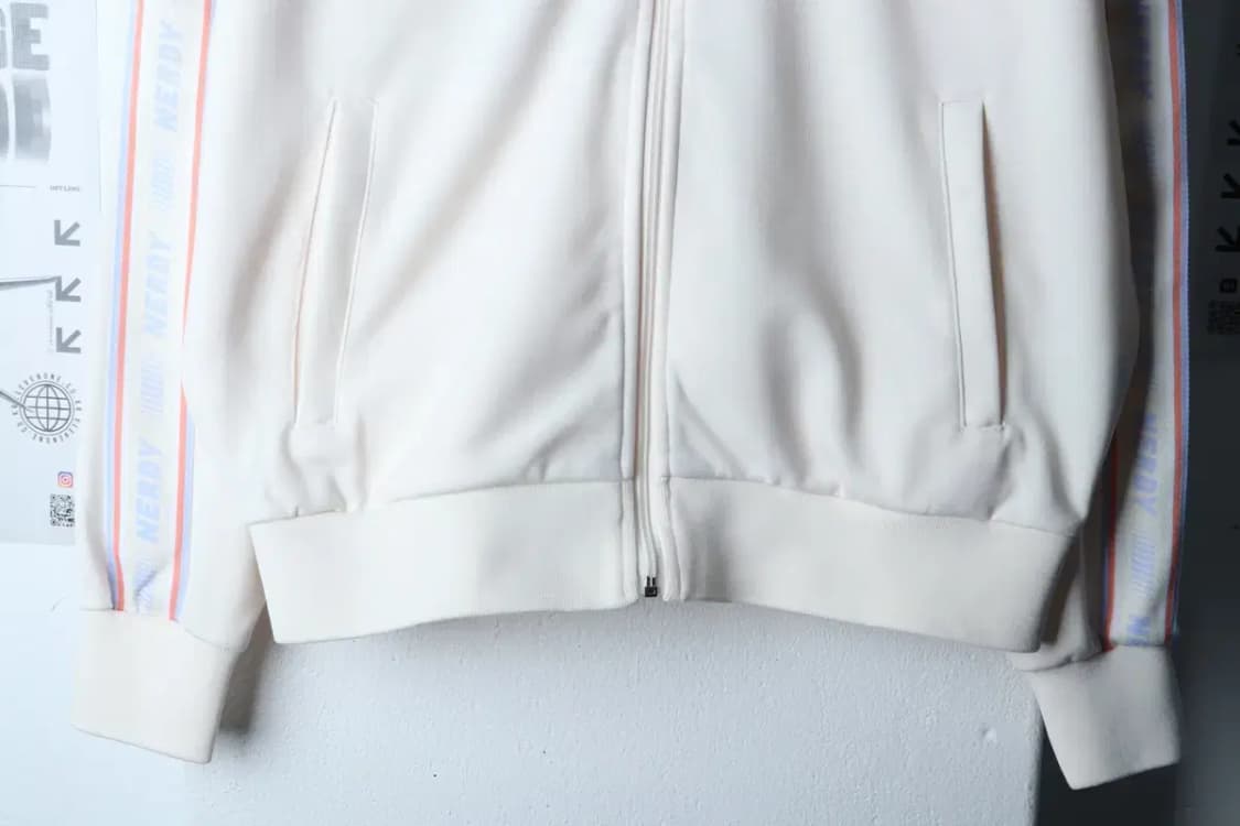 (S-M) 널디 집업 바람막이 점퍼자켓 져지 트랙탑 크림-16FF5 상품이미지4