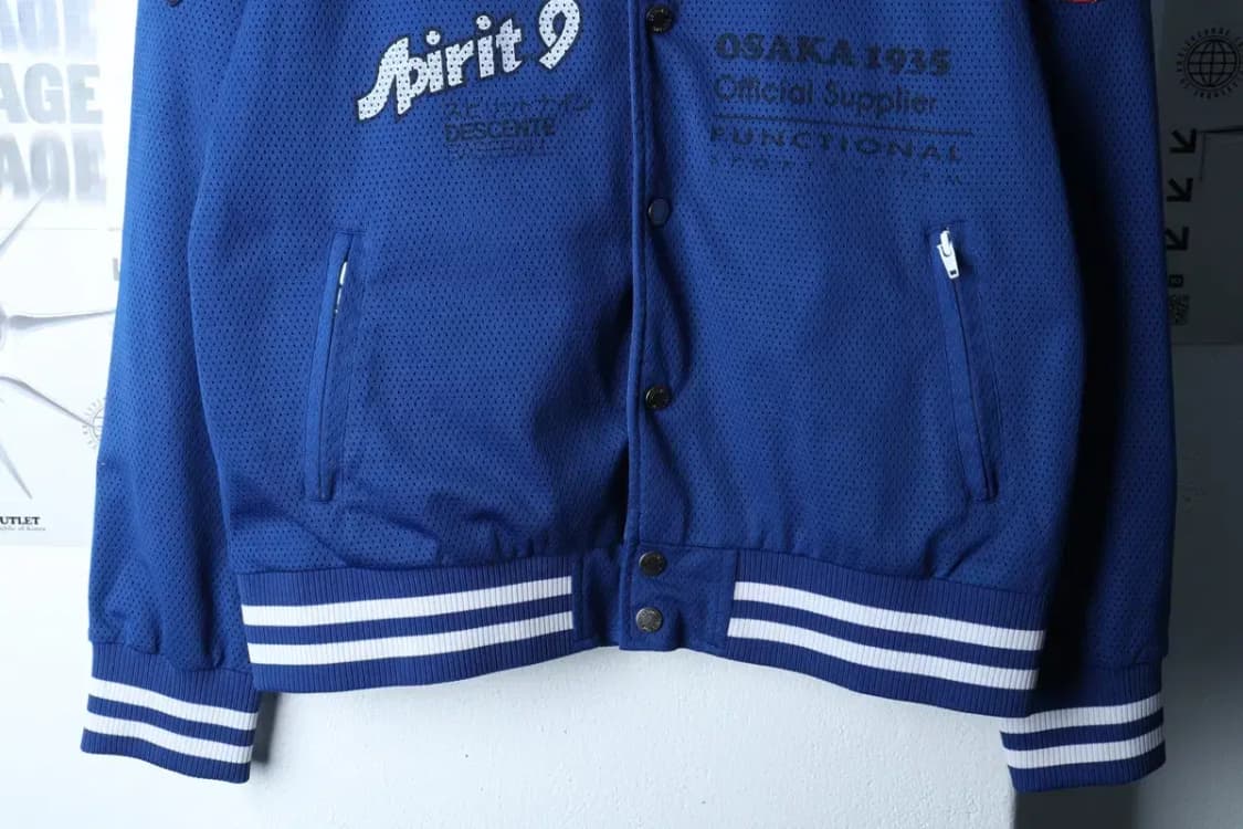 (XL) 데상트 집업 바람막이 점퍼자켓 야구 블루 매쉬 희귀-16FF6 상품이미지5