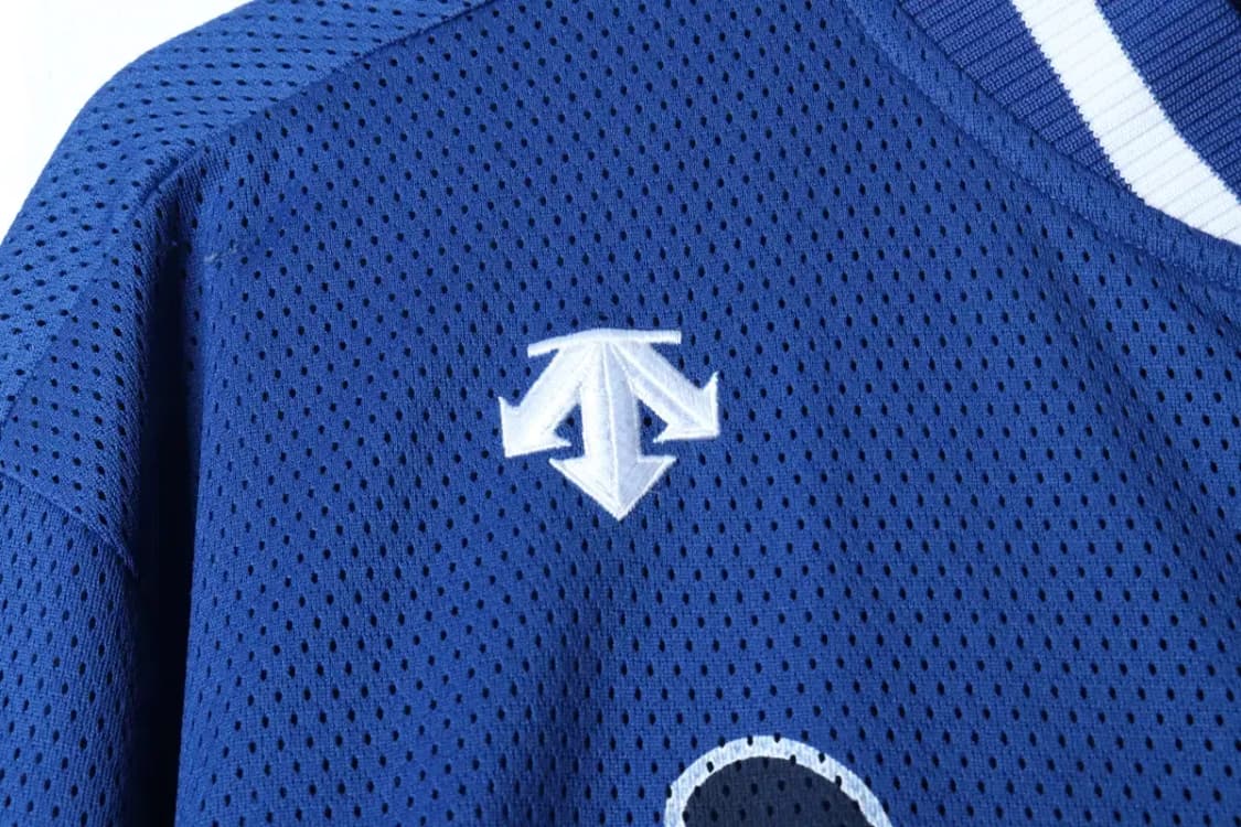 (XL) 데상트 집업 바람막이 점퍼자켓 야구 블루 매쉬 희귀-16FF6 상품이미지6