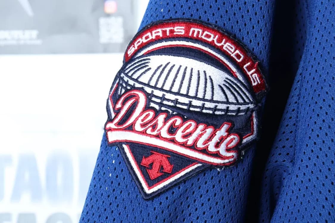 (XL) 데상트 집업 바람막이 점퍼자켓 야구 블루 매쉬 희귀-16FF6 상품이미지7