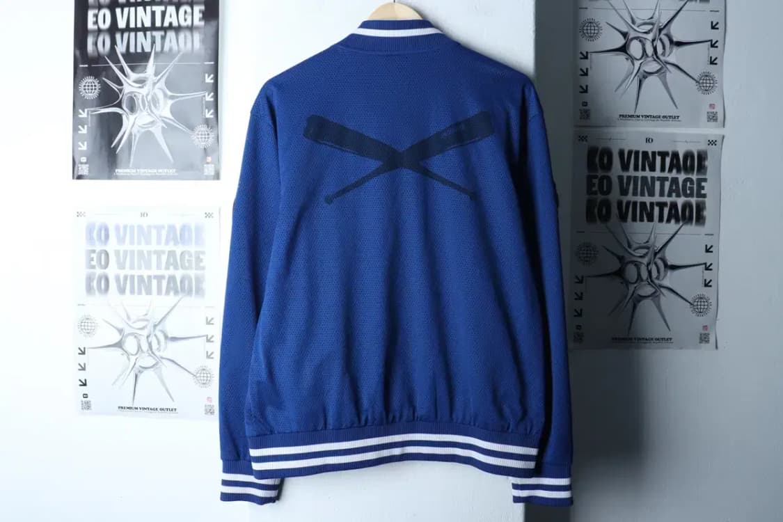 (XL) 데상트 집업 바람막이 점퍼자켓 야구 블루 매쉬 희귀-16FF6 상품이미지9