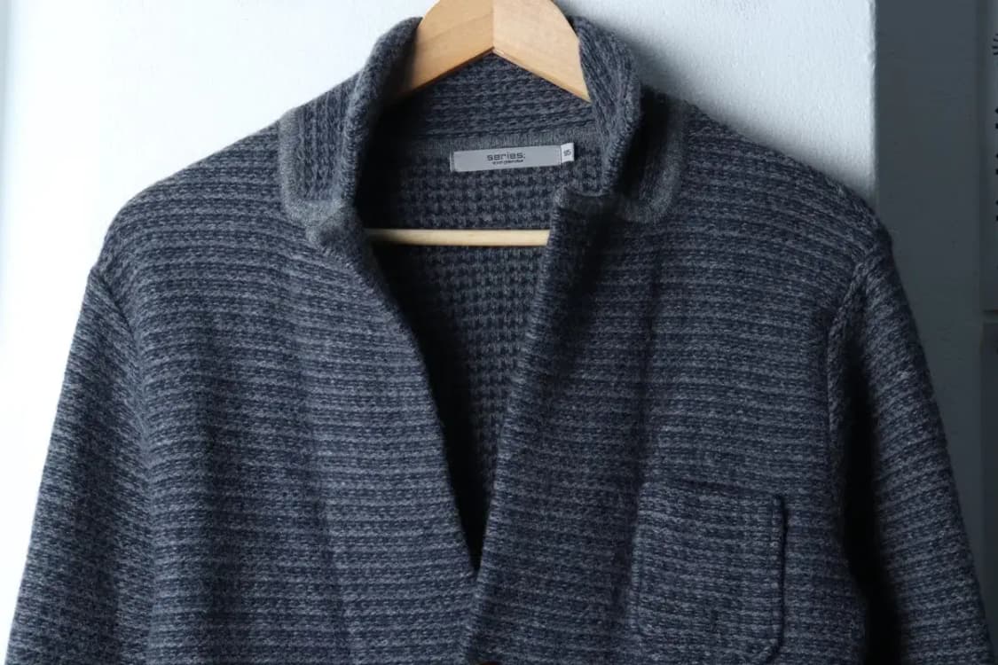 (M-L) 시리즈 니트 가디건 블루 울 놈코어-16FFB 상품이미지3