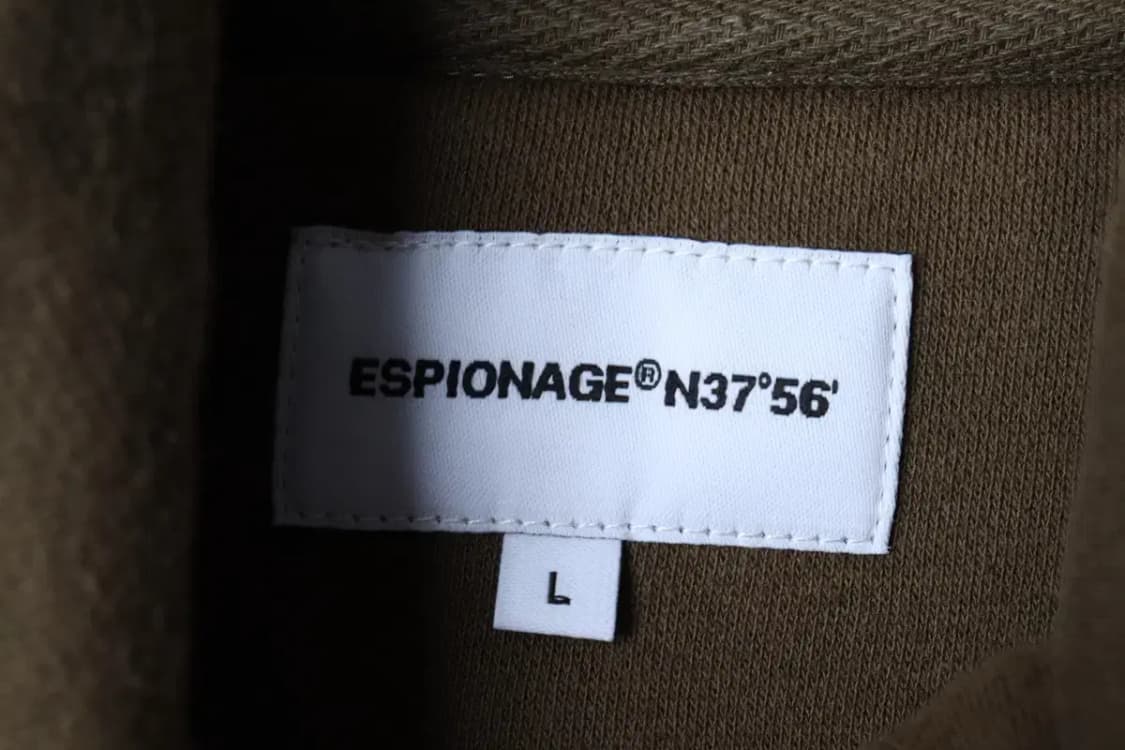 (L-XL) 에스피오나지 맨투맨 티셔츠 반집업 카키 놈코어-16FFC 상품이미지6