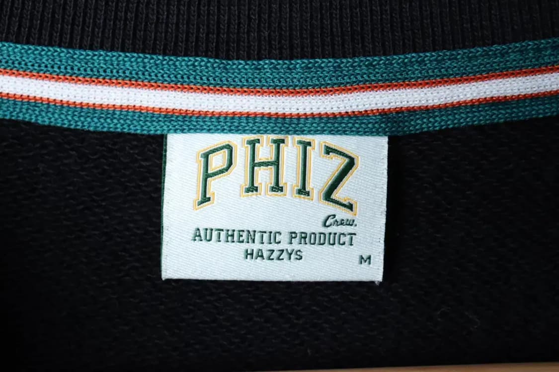 (M-L) 헤지스 맨투맨 티셔츠 스몰로고 블랙 올드스쿨-16FFD 상품이미지7