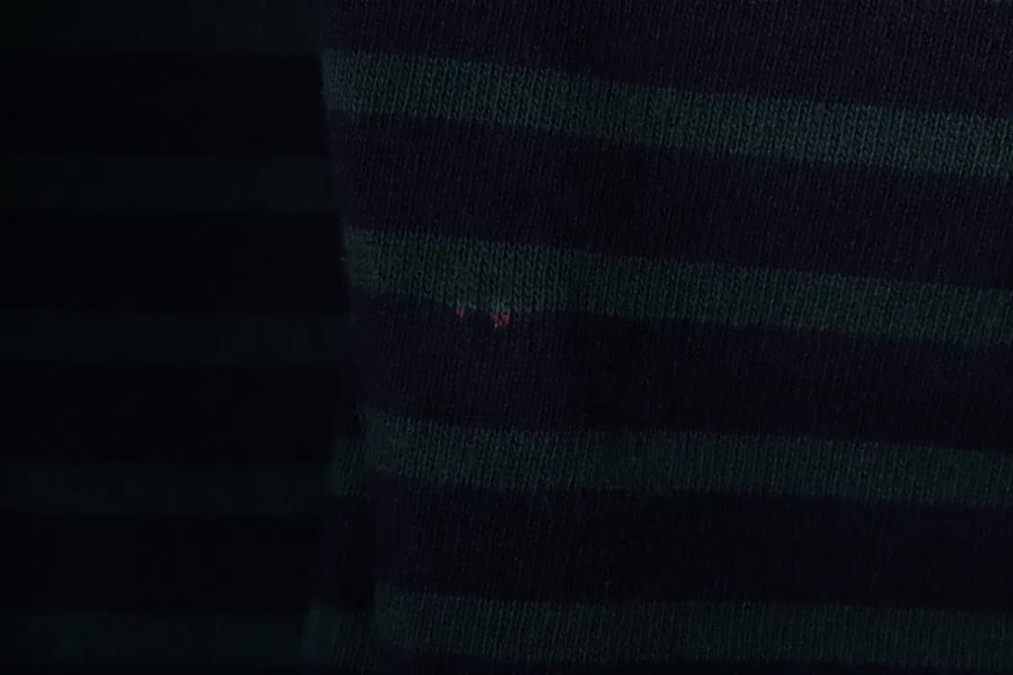 W(S) 세인트제임스 긴팔티셔츠 작은이염 스트라이프 그린-16FFE 상품이미지6