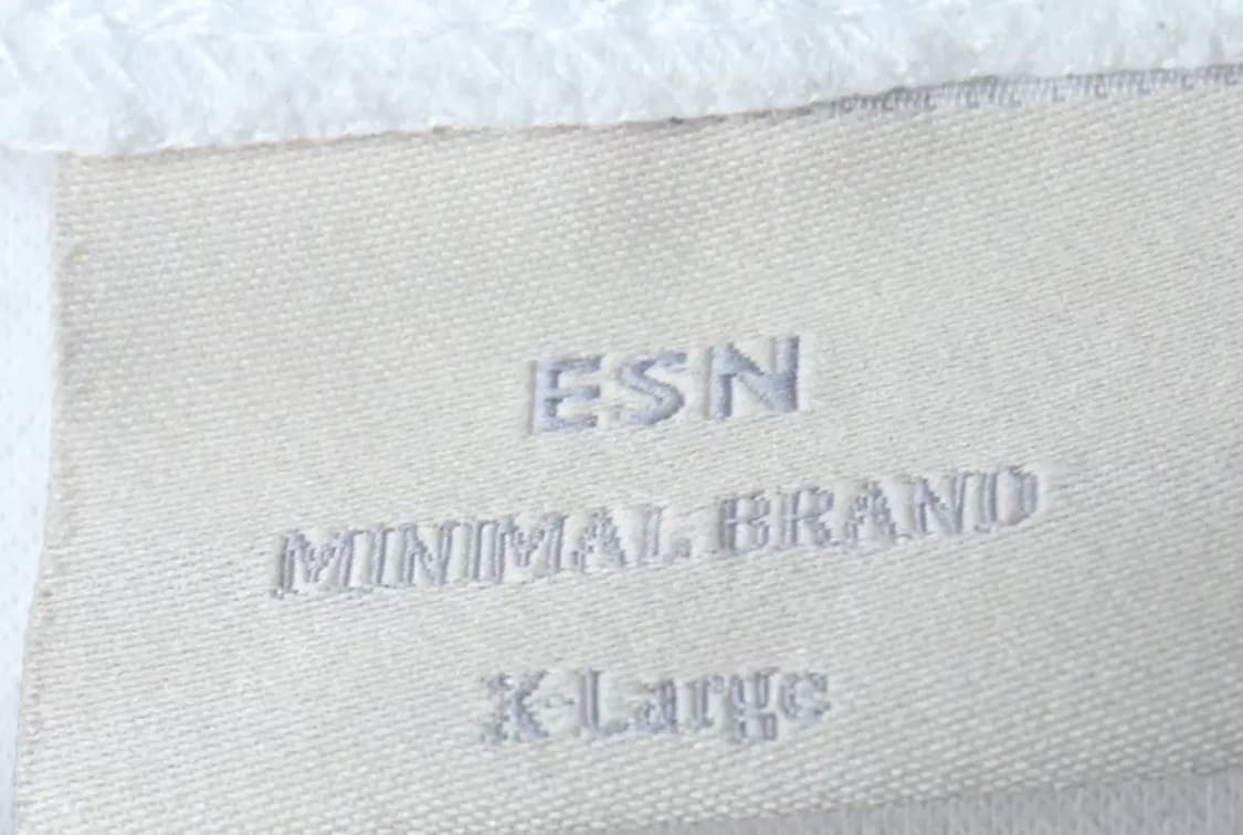 (XL) 이에스엔 긴팔티셔츠 무지 화이트 기본-16FFF 상품이미지5