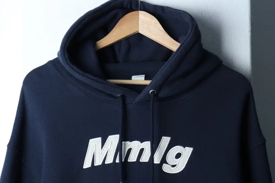 (M-L) 엠엠엘지 후드티셔츠 빅로고 네이비 기모 올드스쿨-17000 상품이미지3