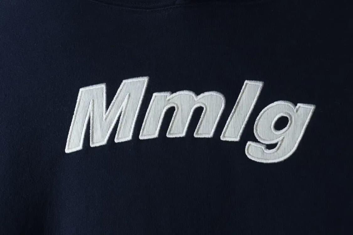 (M-L) 엠엠엘지 후드티셔츠 빅로고 네이비 기모 올드스쿨-17000 상품이미지5