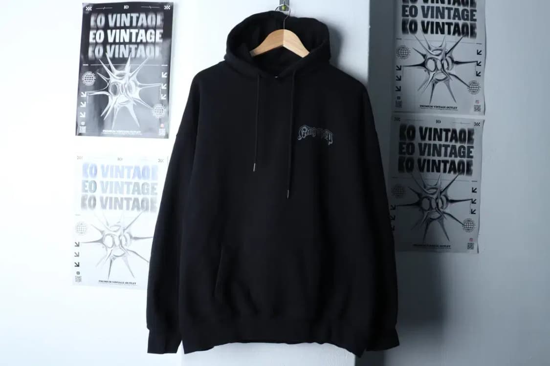 (L-XL) 스튜디오 후드티셔츠 백로고 블랙 올드스쿨-17001 상품이미지2