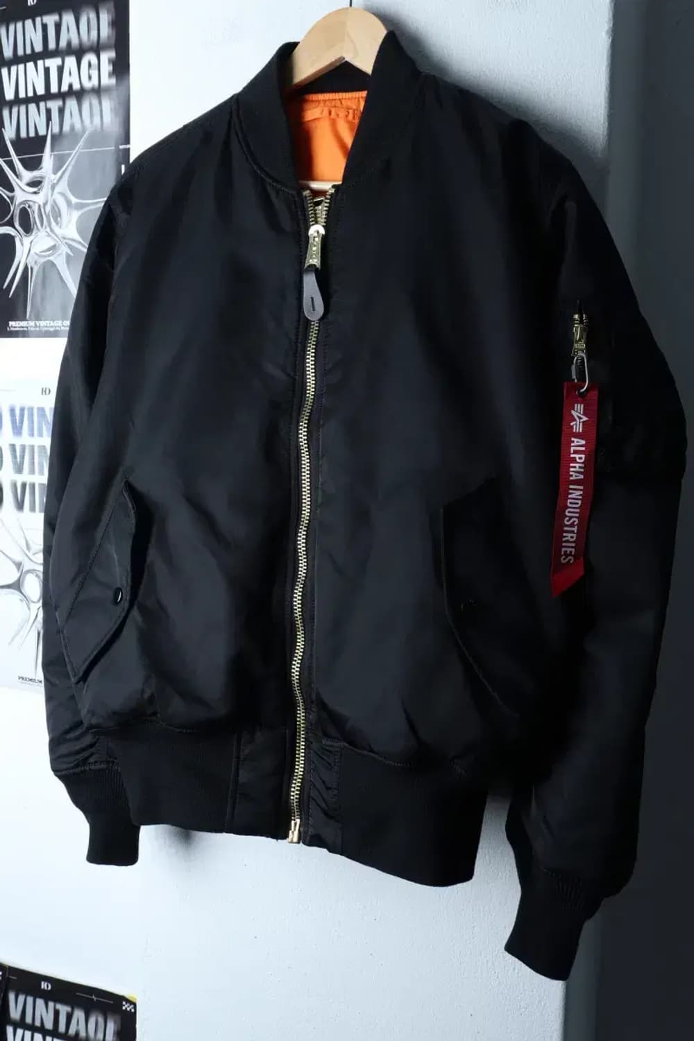 (M-XL) 알파인더스트리 패딩 점퍼자켓 양면 항공 MA1-17003 상품이미지1