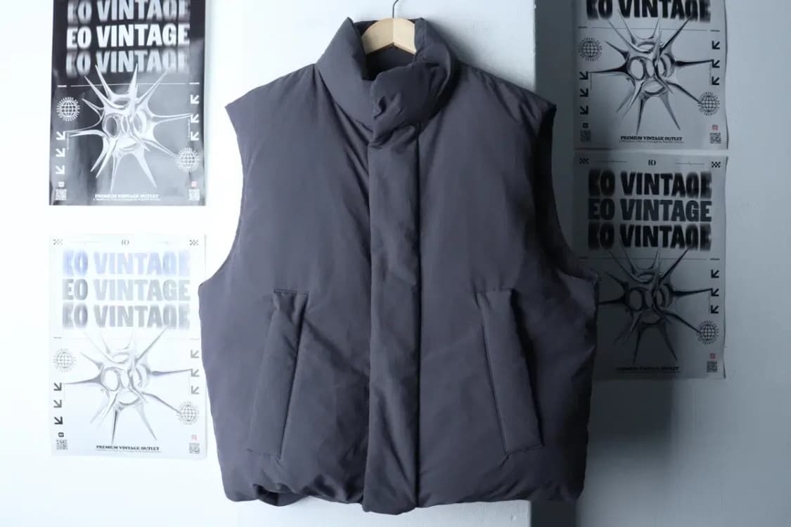 (M-L) 무신사 스탠다드 패딩 점퍼자켓 조끼 그레이 덕다운-17006 상품이미지2