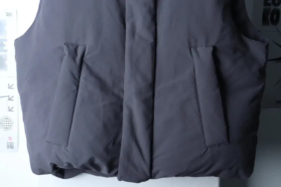 (M-L) 무신사 스탠다드 패딩 점퍼자켓 조끼 그레이 덕다운-17006 상품이미지4