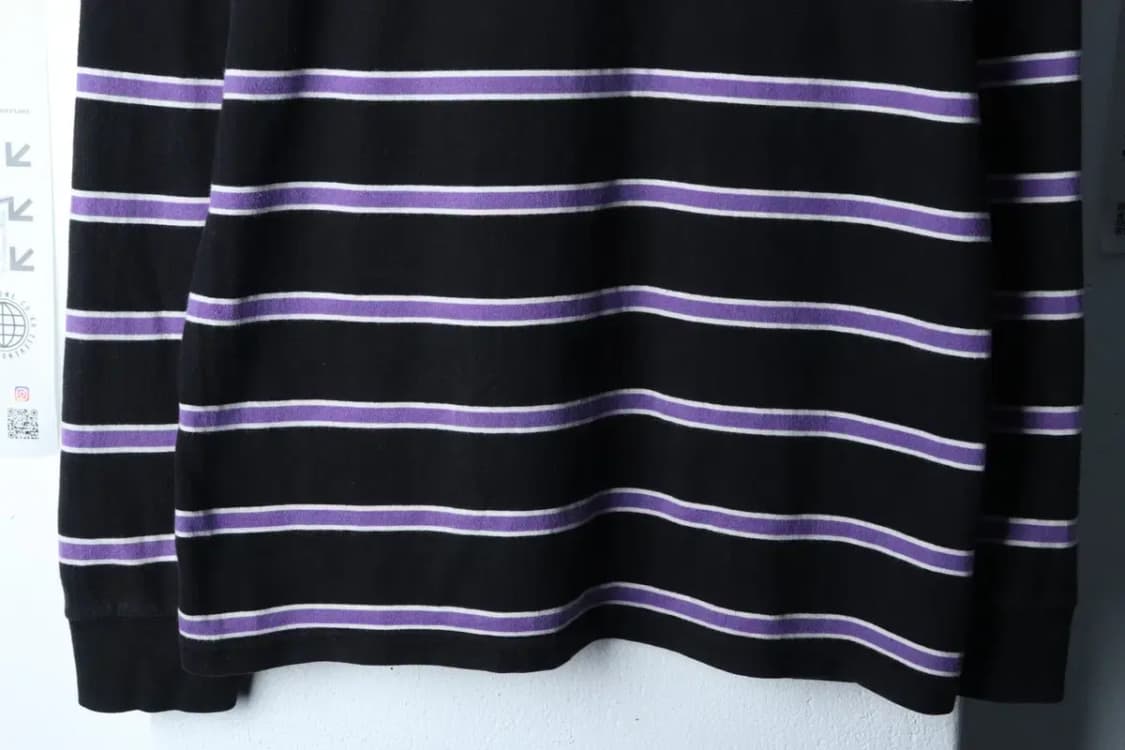 (M-L) 마크곤잘레스 긴팔티셔츠 스트라이프 퍼플 올드스쿨-17009 상품이미지4