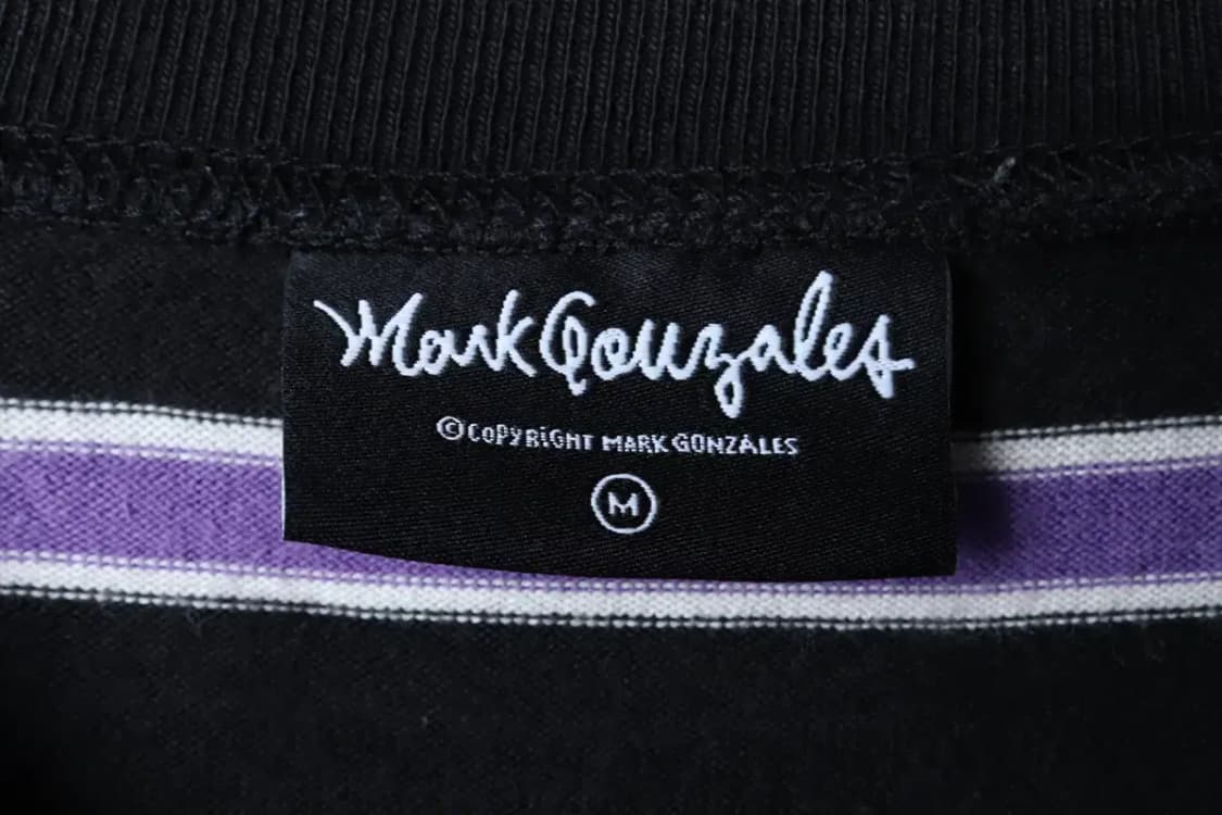 (M-L) 마크곤잘레스 긴팔티셔츠 스트라이프 퍼플 올드스쿨-17009 상품이미지6