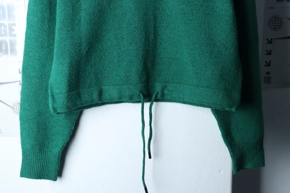 W(F) 아틀리에 나인 니트 세미크롭 그린 풀오버-1700A 상품이미지4