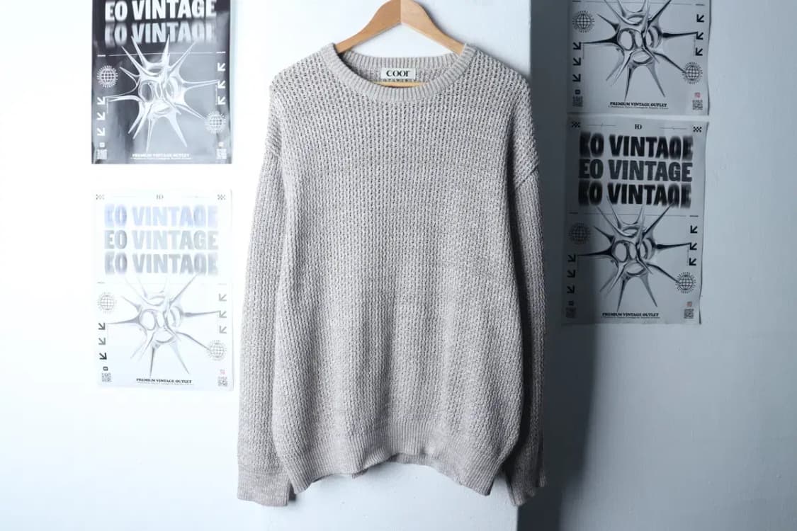 (L-XL) 쿠어 니트 루즈핏 무지 오트밀-1700B 상품이미지2