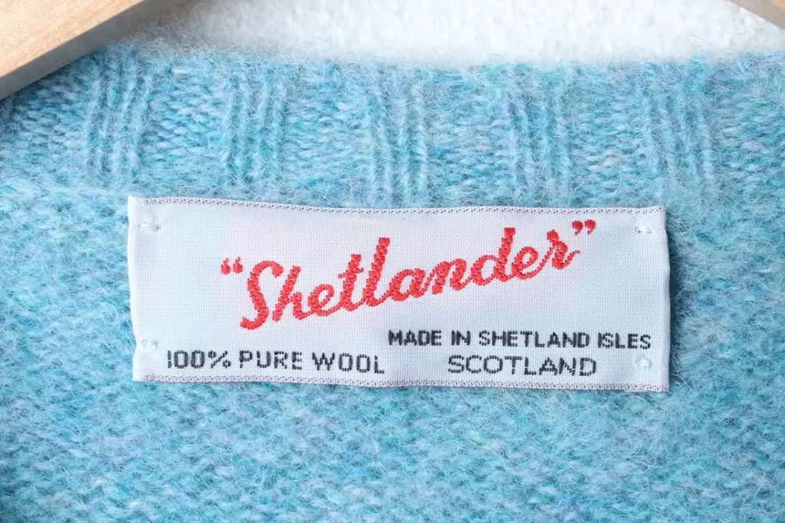W(S) 셔틀랜더 니트 스코틀랜드 쉐기독 모헤어 연블루 울-1700C 상품이미지5