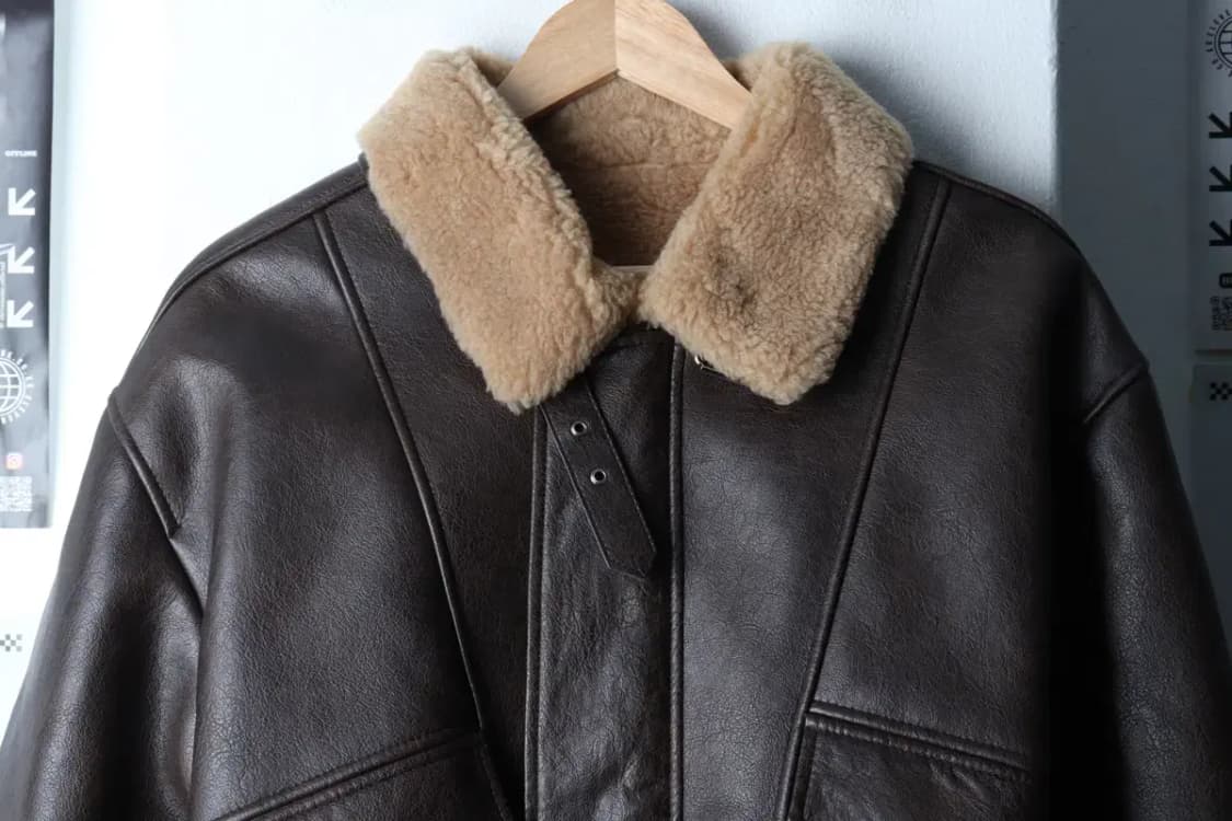 (M-L) 스페로네 집업 바람막이 점퍼자켓 레더 무스탕 퍼-17017 상품이미지3