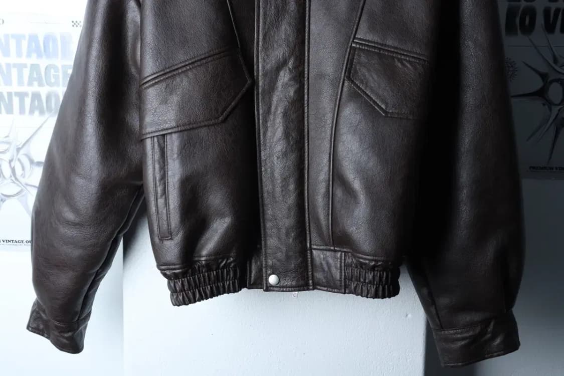 (M-L) 스페로네 집업 바람막이 점퍼자켓 레더 무스탕 퍼-17017 상품이미지4