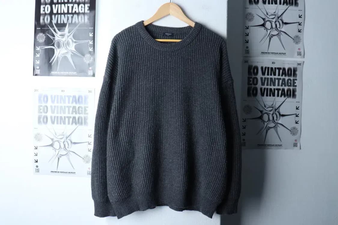 (M-L) 테이크이지 니트 루즈핏 그레이 울-1701A 상품이미지2