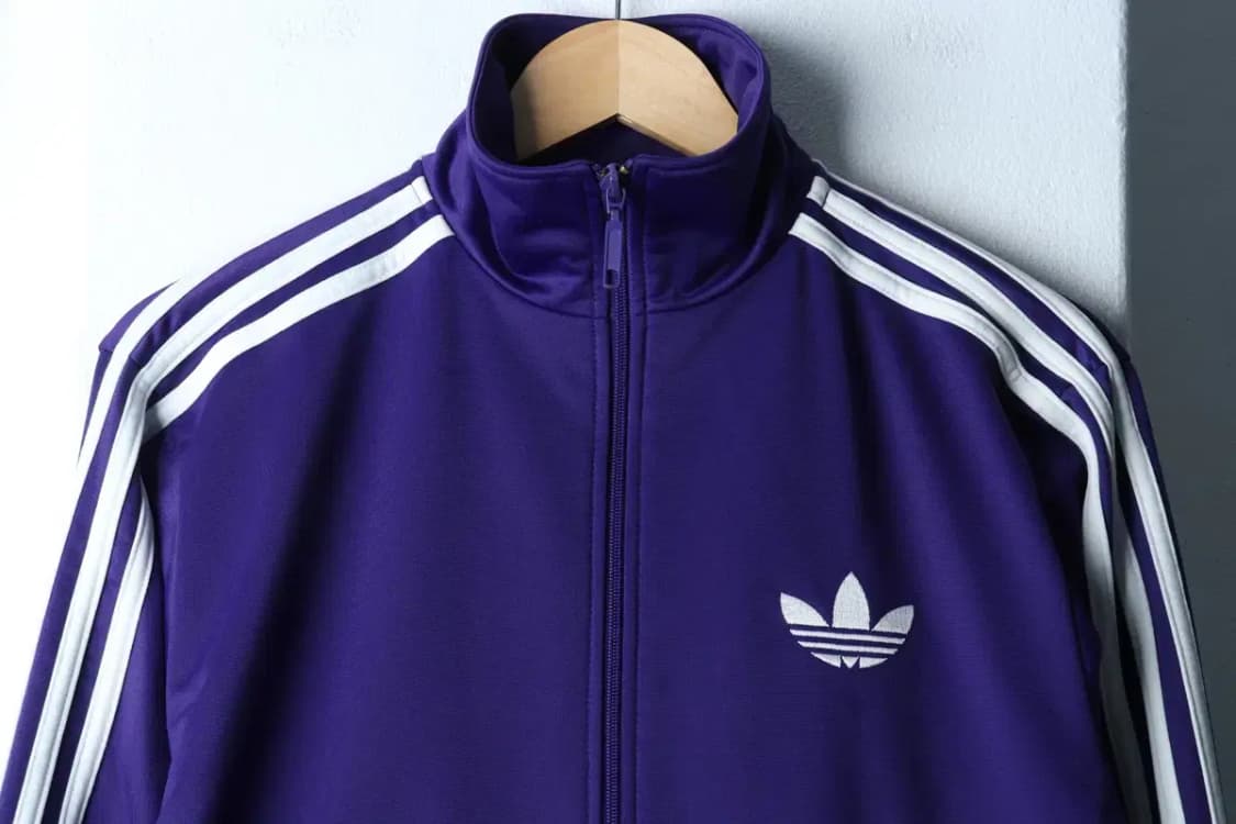 (S-M) 아디다스 집업져지 트랙탑 구파버 퍼플 올드스쿨-1701C 상품이미지3