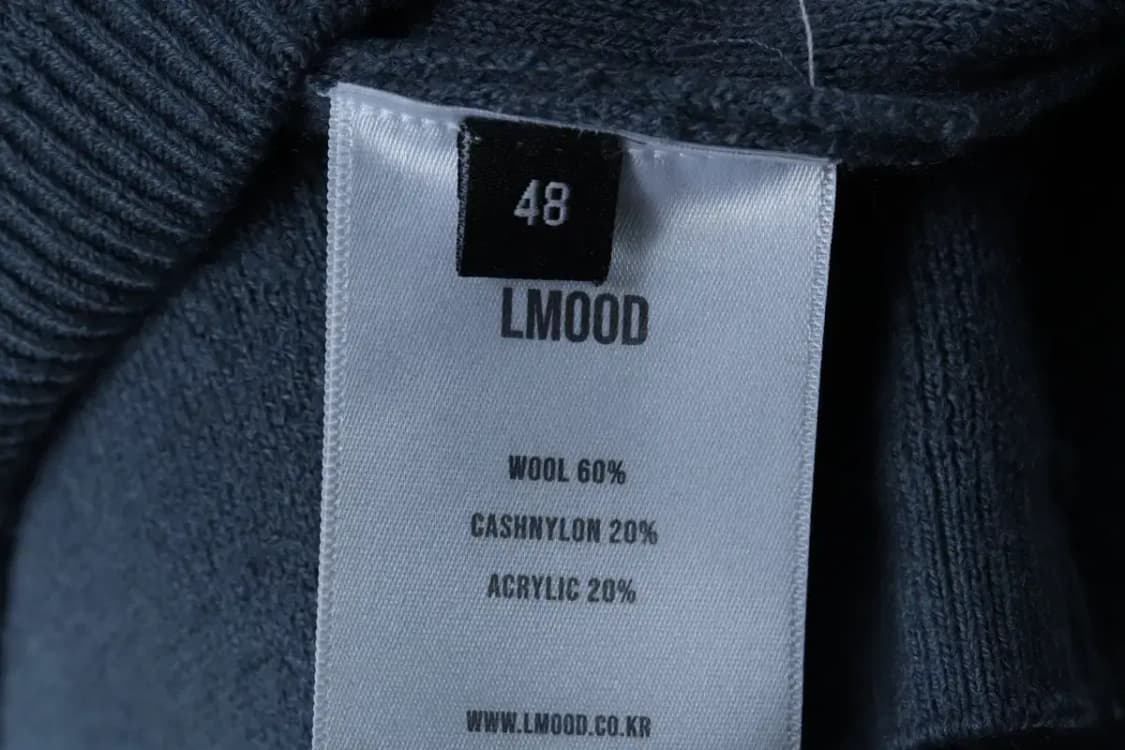 (L) 엘무드 니트 캐시나일론 블루 무지 울-17020 상품이미지6