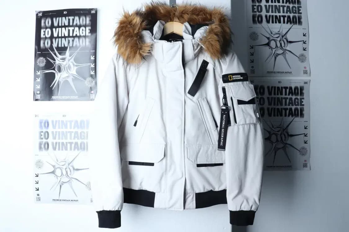 W(XS-S) 내셔널지오그래픽 패딩 점퍼자켓 덕다운 유틸 퍼-17022 상품이미지2