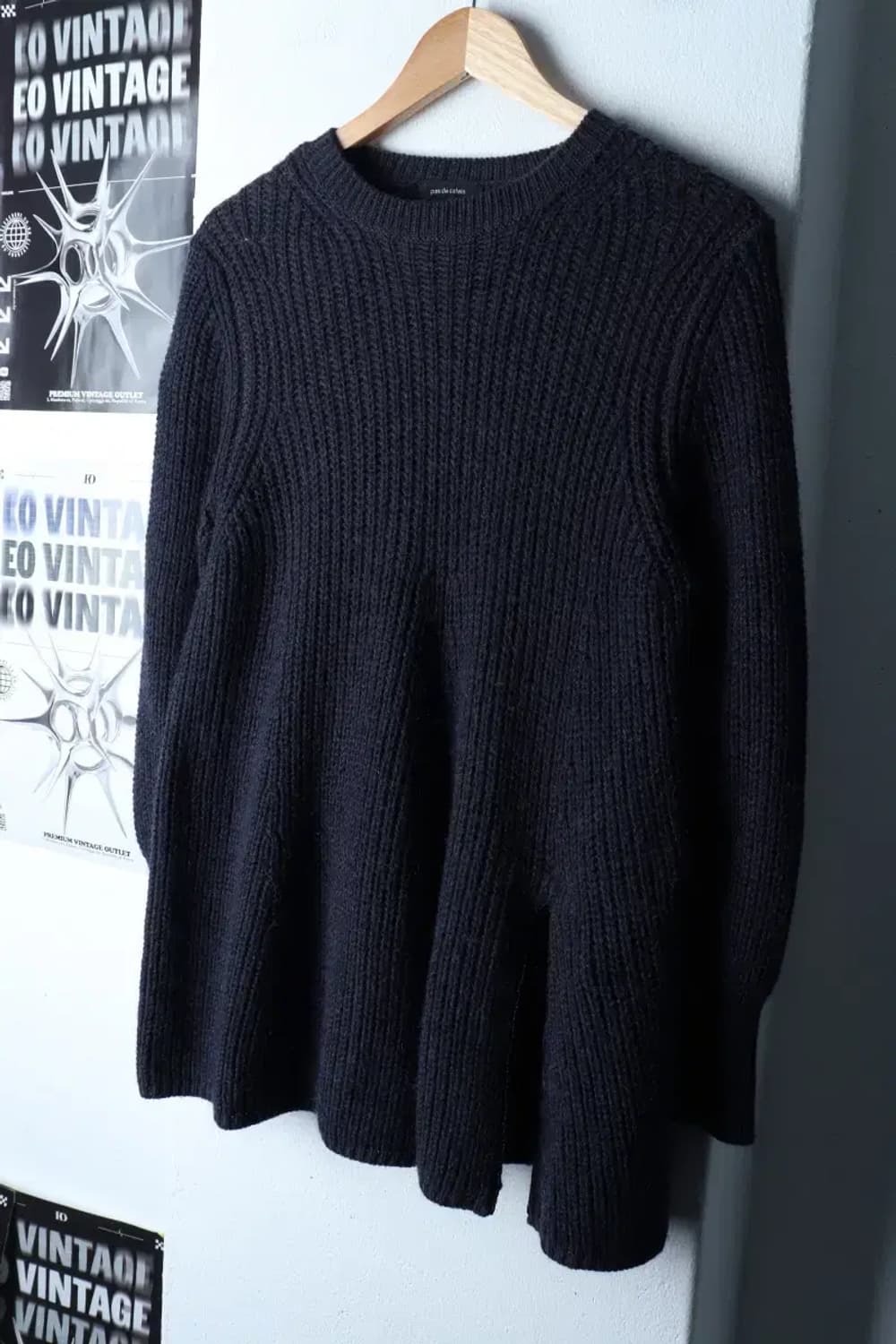 W(M-L) 파 드 칼레 니트 모헤어 차콜 울 유니크-16F9D 상품이미지1