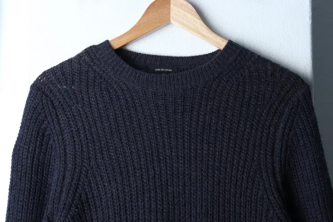 W(M-L) 파 드 칼레 니트 모헤어 차콜 울 유니크-16F9D 상품이미지3