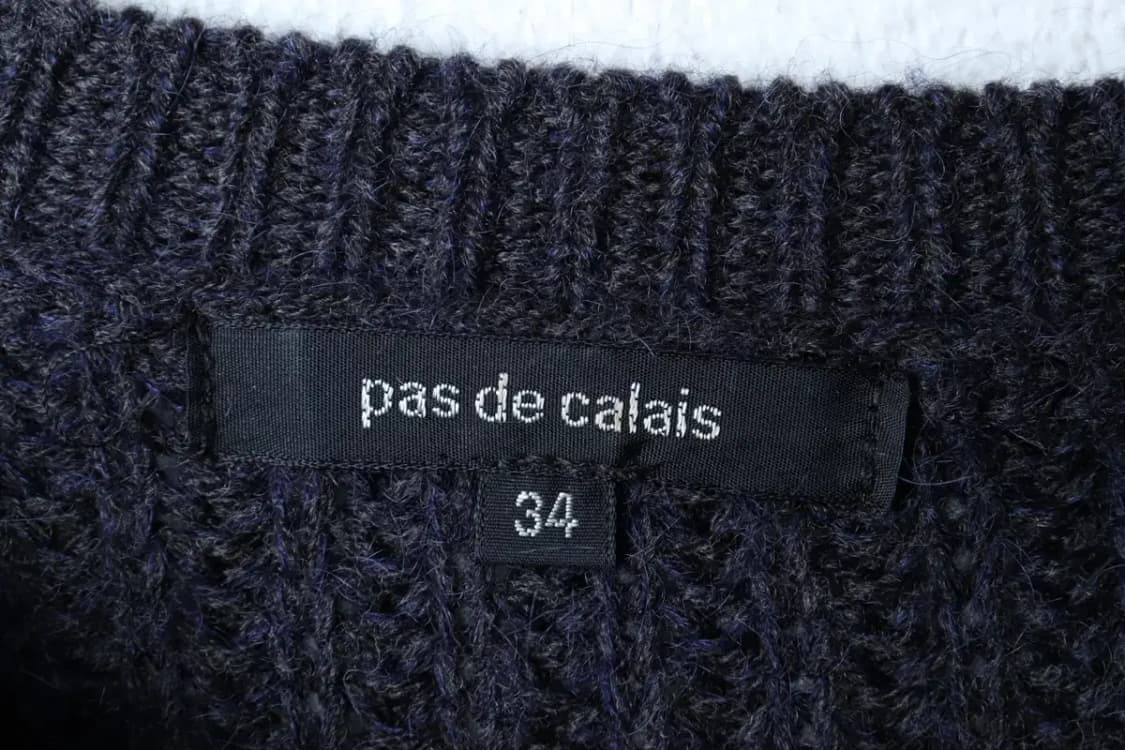 W(M-L) 파 드 칼레 니트 모헤어 차콜 울 유니크-16F9D 상품이미지5