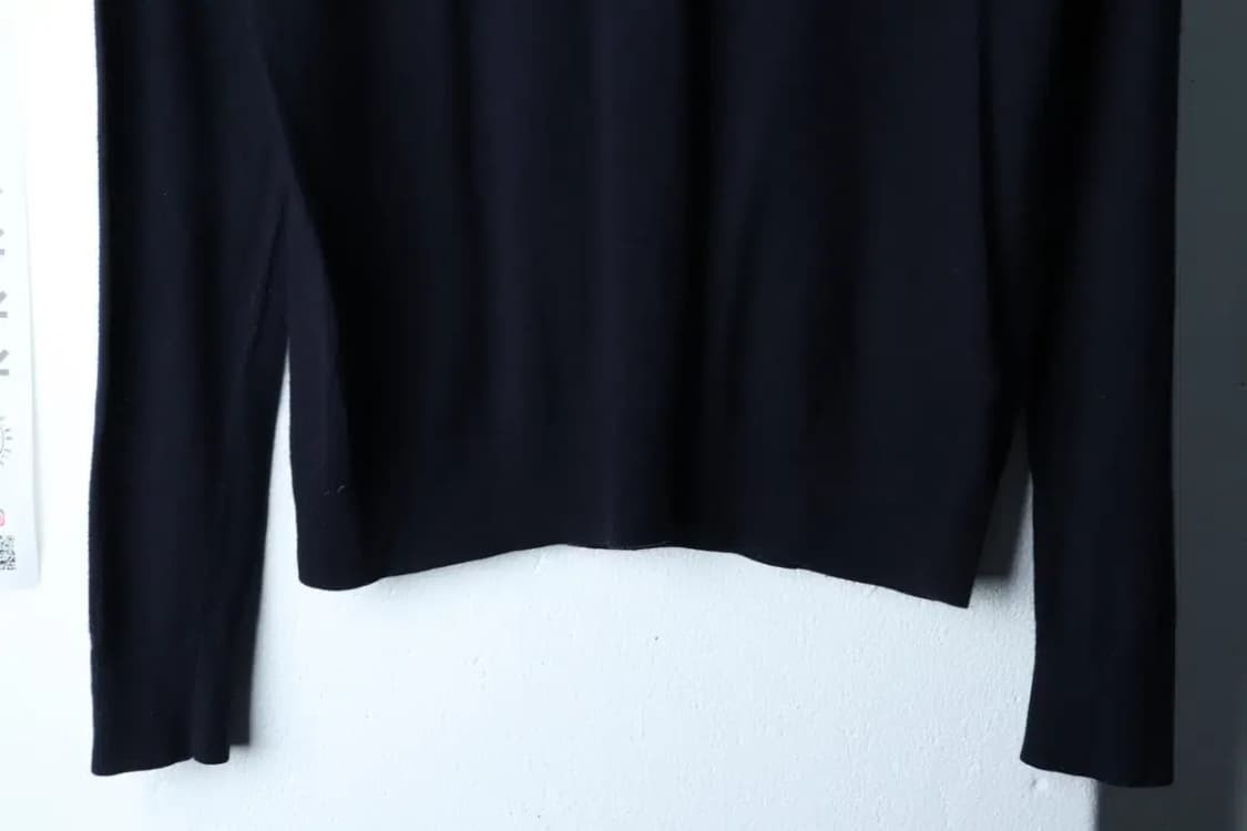 W(XS) 끌로디피에로 니트 넥포인트 네이비 울-16F9E 상품이미지4