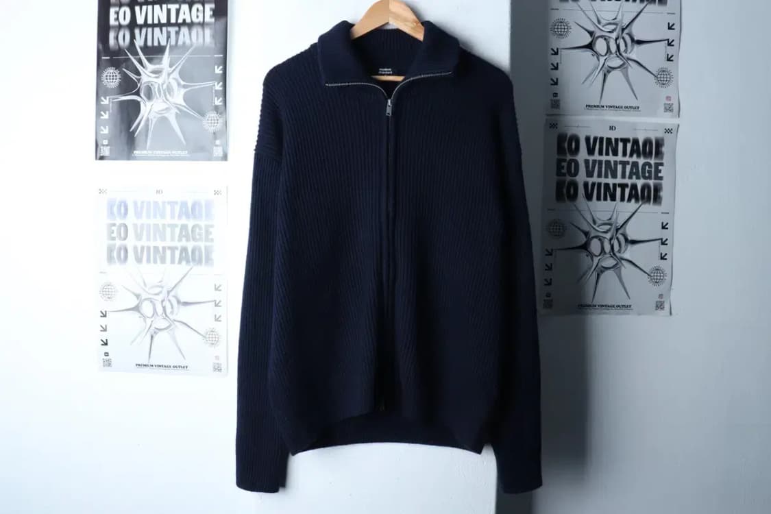 (M-L) 무신사 스탠다드 니트 가디건 집업 투웨이 캐시미어-16F9F 상품이미지2