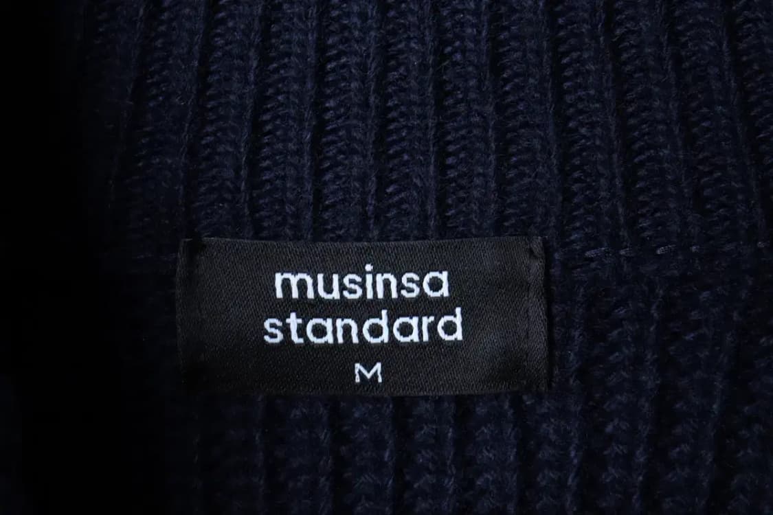 (M-L) 무신사 스탠다드 니트 가디건 집업 투웨이 캐시미어-16F9F 상품이미지5