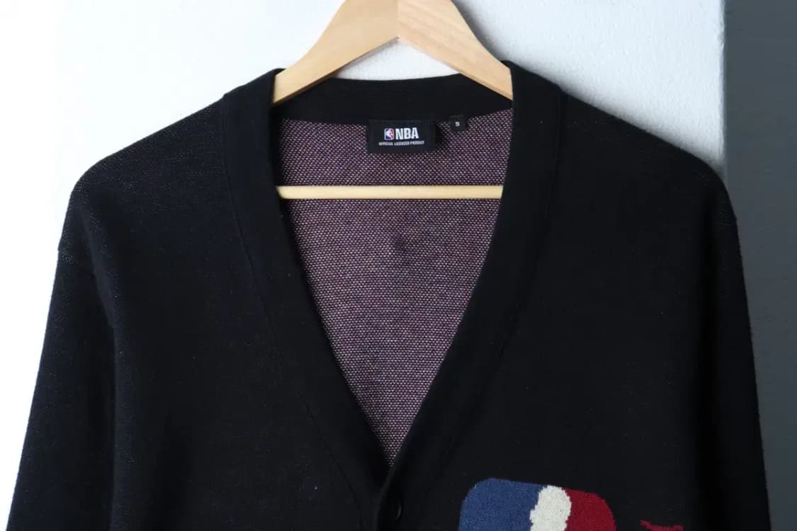 (S-M) NBA 엔비에이 니트 가디건 루즈핏 캐시미어-16FA0 상품이미지3