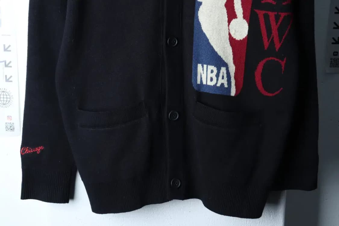 (S-M) NBA 엔비에이 니트 가디건 루즈핏 캐시미어-16FA0 상품이미지4