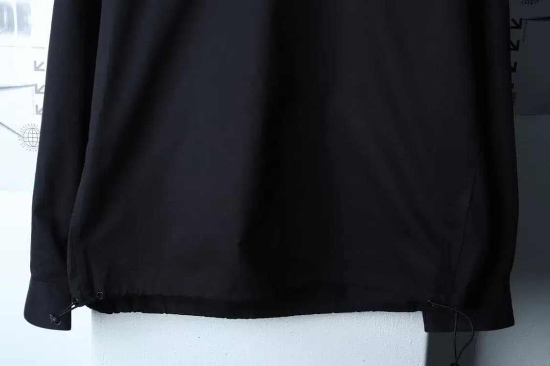 (M-L) 쿠어 셔츠 남방 반집업 스트링 블랙 유니크-16FA3 상품이미지4
