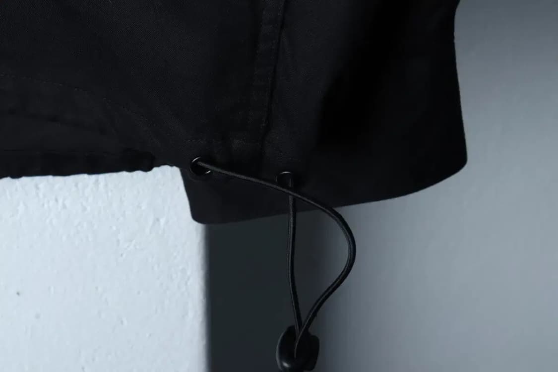 (M-L) 쿠어 셔츠 남방 반집업 스트링 블랙 유니크-16FA3 상품이미지5