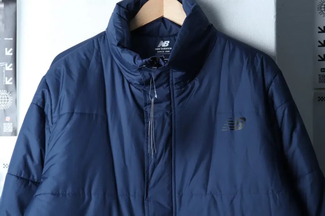 (L-XL) 뉴발란스 패딩 점퍼자켓 새상품 네이비 롱 올드스쿨-16FA4 상품이미지3