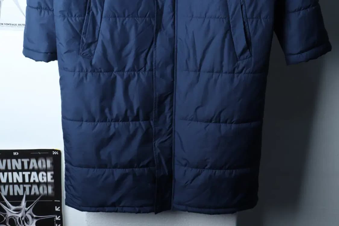 (L-XL) 뉴발란스 패딩 점퍼자켓 새상품 네이비 롱 올드스쿨-16FA4 상품이미지4