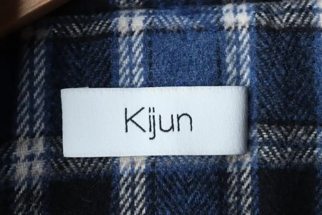 (S-M) 기준 패딩 점퍼자켓 크롭 체크 덕다운 블루 울-16FA5 상품이미지7