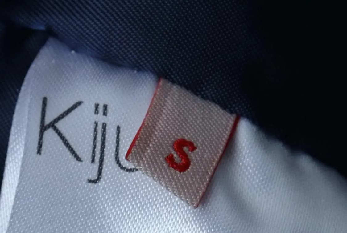 (S-M) 기준 패딩 점퍼자켓 크롭 체크 덕다운 블루 울-16FA5 상품이미지8