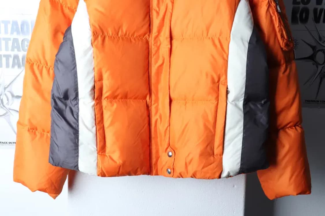 W(L-XL) 타미힐피거 패딩 점퍼자켓 덕다운 오렌지 레이싱-16FA6 상품이미지4