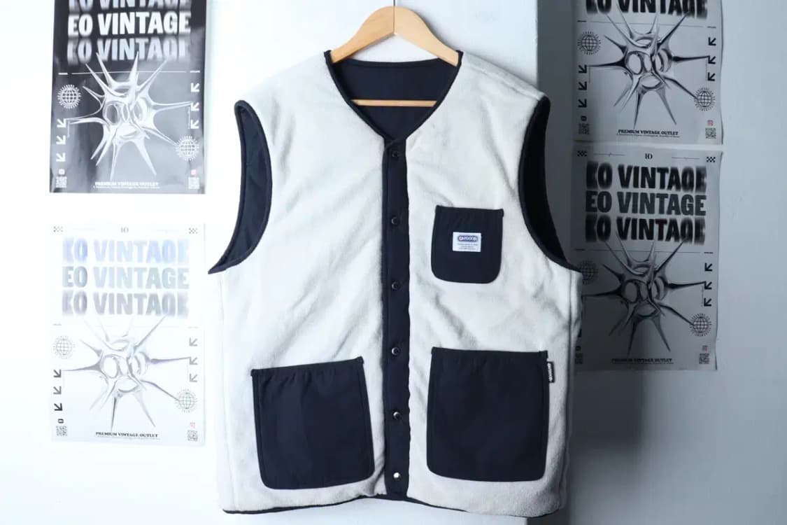 (L-XL) 아웃도어 패딩 점퍼자켓 조끼 경량 리버시블 플리스-16FA7 상품이미지3