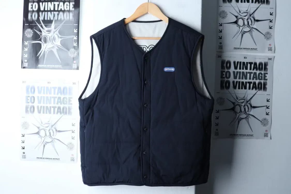 (L-XL) 아웃도어 패딩 점퍼자켓 조끼 경량 리버시블 플리스-16FA7 상품이미지8