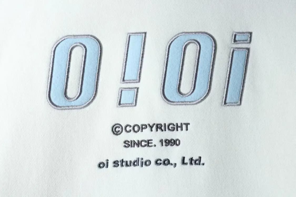 W(S) 오아이오아이 후드티셔츠 빅로고 아이보리 기모 키치-16E9C 상품이미지5