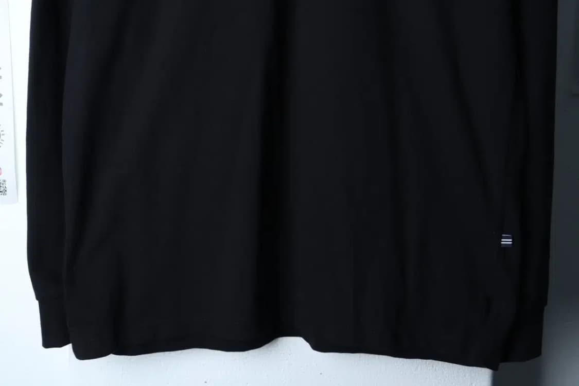 (XL) 노티카 카라 긴팔티셔츠 스몰로고 블랙 올드스쿨-16EAA 상품이미지4